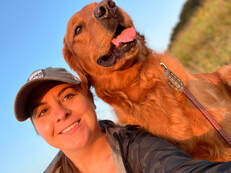 Appalachian Dog Training LLC Owner Katie Weibel and golden retriever Summer